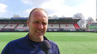 Dick Lukkien voor de wedstrijd FC Dordrecht - FC Emmen