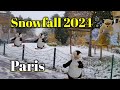 Most beautiful day | first snowfall of 2024 in Paris | MS Art