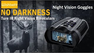 WISHBETY Night Vision Goggles,4K Night Vision Binoculars