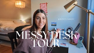 A (Messy) Desk Tour | A Look at my Journaling Space