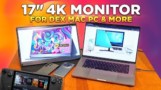 17 inch UHD 4K Portable Monitor For Gaming, DEX, MAC, PC, Steam Deck (UPERFECT UGame J5)