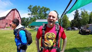 First time parachute at 14,000 feet - Midwest Freefall in Ray, Michigan