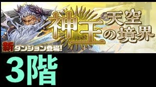 神王の天空境界 3階　パズドラ