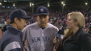 NYY@BOS: Tanaka discusses his shutout in 3-0 win