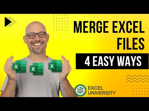 How to Merge Excel Files (Without Using VBA) – 4 Easy Ways