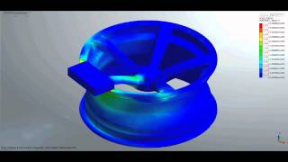 Midas NFX FEA - Drop weight test on wheel rim