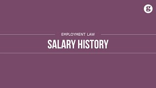 Salary History
