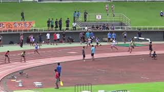 2019年埼玉高校新人陸上西部地区予選 男子4×100ｍﾘﾚｰ 2組