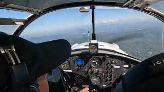 Flying to Asheville NC over the Blueridge Mountains