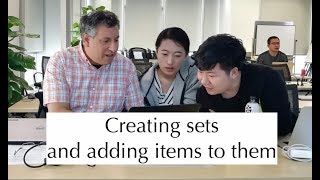 Python standard library: Creating and adding to sets