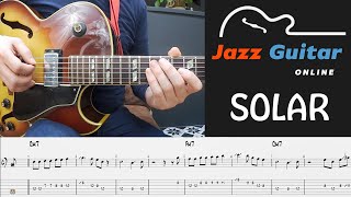 Solar (Miles Davis) Jazz Guitar Lesson - Melody & Solo