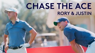 Rory McIlroy & Justin Thomas try to make a hole-in-one with 50 balls