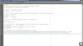 PHP and MySQL Tutorial | Creating Variables In PHP