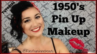 1950's Pin-Up Makeup | Full Face Tutorial | Rae of Sunshine Beauty