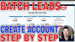 ✅ How To Sign Up Create Batch Leads Account 🔴