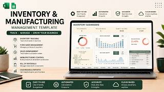 Inventory & Manufacturing Management Template | Excel & Google Sheets