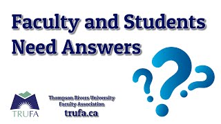 Faculty and Students Need Answers