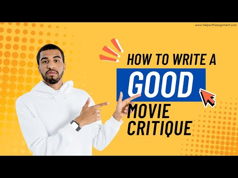 How to write a good movie critique How to write a good movie critique