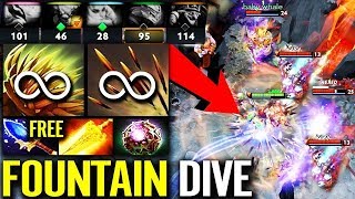 Bristleback SOLO Fountain - WTF Can't KILL GGWP Dota 2 Fun Game by iceiceice