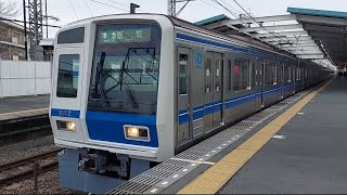 西武池袋線6000系6112F準急飯能駅行き秋津駅発車(2022/12/5)