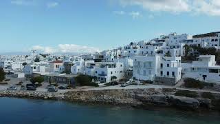 Drone over Naousa, Paros, Greece