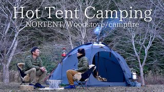 Enjoy winter camp and wood stove camp