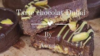 تارتولات بحشو شكولاطة دبي المقرمش Dubaï Chocolat Mini Tart 🫒🥧✨ créations_de_asma_kenza 🇩🇿