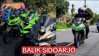 PULANG SIDOARJO RIDING LAGI || 5 ORANG SISANYA TOWING TETEP SERUU ‼️#ninja250fi #motovlog