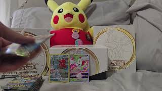 Opening a Pokémon: Brilliant Stars Elite Trainer Box