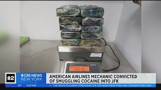 Airline mechanic convicted of trying to smuggle cocaine