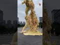 Photosynthetic creator- Two big sand sculptures collapsed