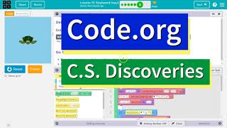 Code.org Lesson 16.5 C Keyboard Input | Tutorial with Answers | Debug Turtle Movement 2 Practice C