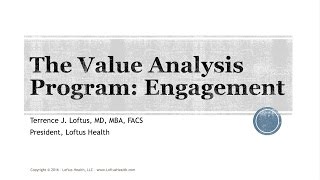 Value Analysis Program: Part 3