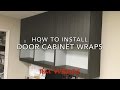 Wrapping a cabinet door with 3M Di-noc vinyl Rmwraps.com Wrapping a cabinet door with 3M Di-noc vinyl Rmwraps.com
