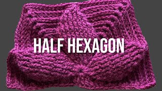 Half Hexagon with 3D Flower Motif. It matches the previous Tutorial of the full Hexagon.