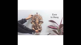 Lord Ganesha Wall Hanging| Ganpati Murti| Metal Wall Hangings|Ganpati Wall Decor|House Warming Gifts