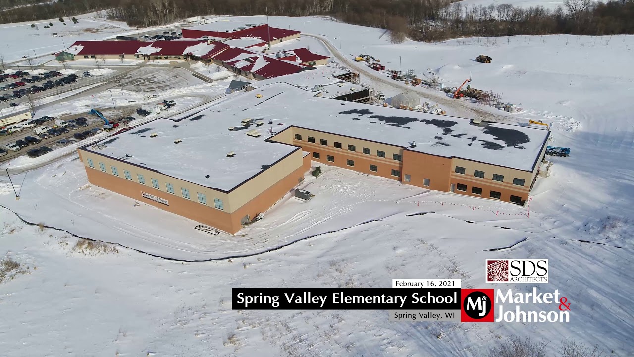 Spring Valley Elementary School Aerial 2 16 21 Youtube