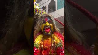 Naveen Vishal Ganesh Pothraj mass entry at kummariguda Muthyalamma temple Bonalu 22/12/24