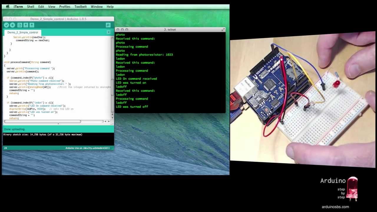 Arduino Telnet Server Mapolax