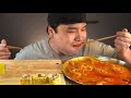 스쿨푸드의 매운까르보나라 파스타떡볶이와 모짜렐라 스팸계란마리 먹방~ 리얼사운드 asmr social eating mukbang eating show