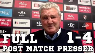 Bournemouth 1-4 Newcastle - Steve Bruce FULL Post Match Press Conference - Premier League