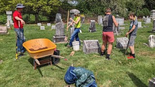 Eagle Scout repairs more than 100 headstones | On the Bright Side