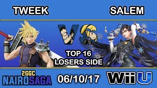 2GGC: Nairo Saga - P1 | Tweek (Cloud) Vs. MVG | Salem (Bayonetta) - Top 16 Losers Side