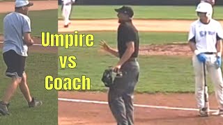 Coach vs Umpire. It's about to get crazy.