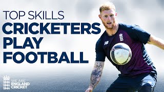 ⚽️ When Cricketers Play Football | Curran's Right Foot, Wood shouts Asprilla & More | World Cup 2022