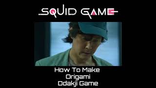 Squid Game origami Ddakji - Flipping Toy Squid Game #SHORTS