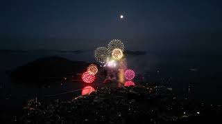 打上花火　鞆の浦　弁天島花火大会