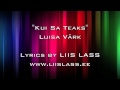 Luisa Värk - Kui sa teaks