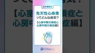 先天異常「先天性心疾患ってどんな病気？心室中隔欠損症と心房中隔中隔欠損症 編」 #Shorts