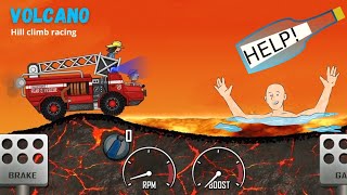 Hill Climb Racing - VOLCANO on SUPER OFF-ROAD full gameplay